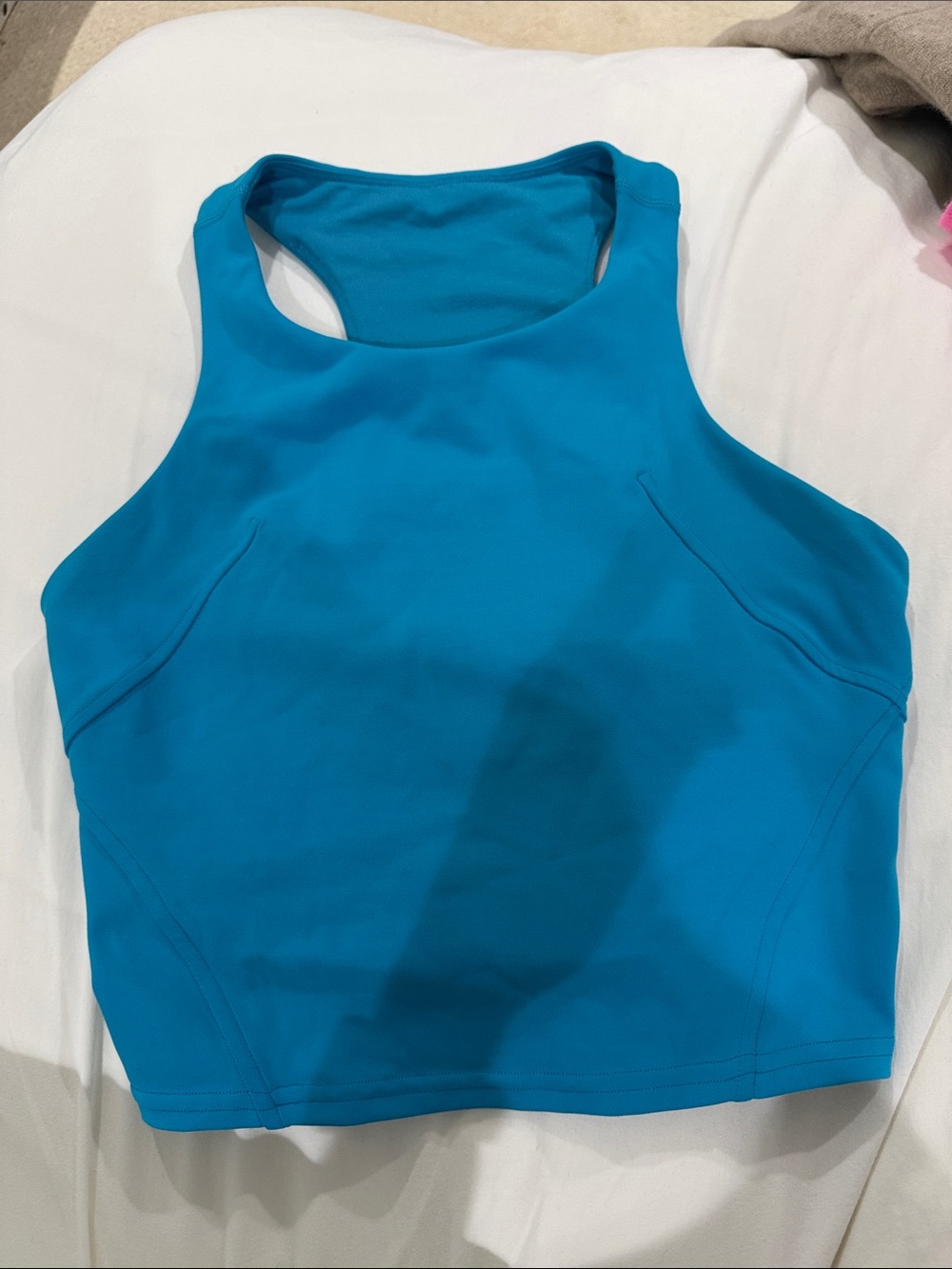 lululemon athletica Teal High-Neck Sports Crop